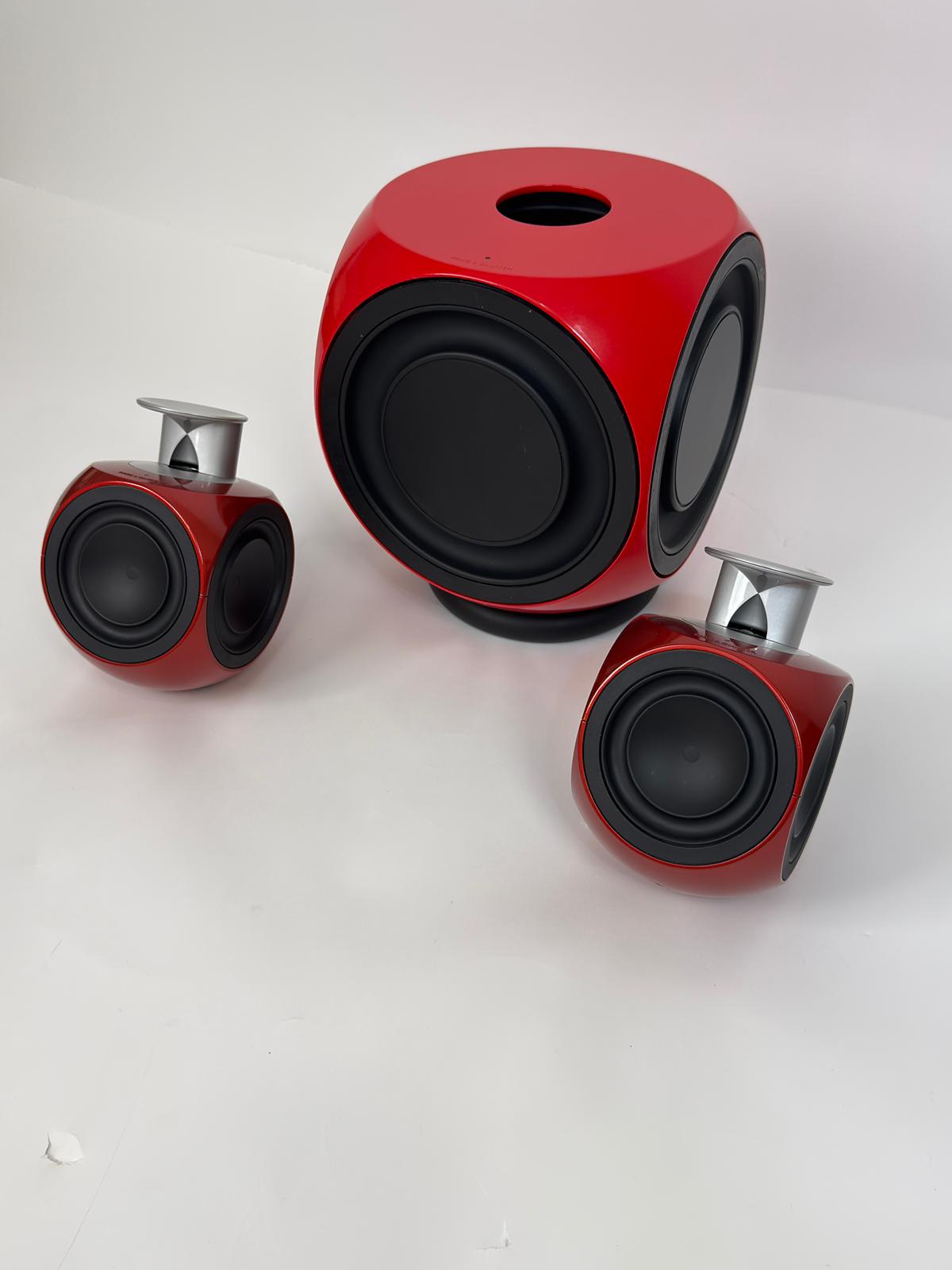 Bang & Olufsen BeoLab 2 & BeoLab 3 Red Edition ∙ Speakers