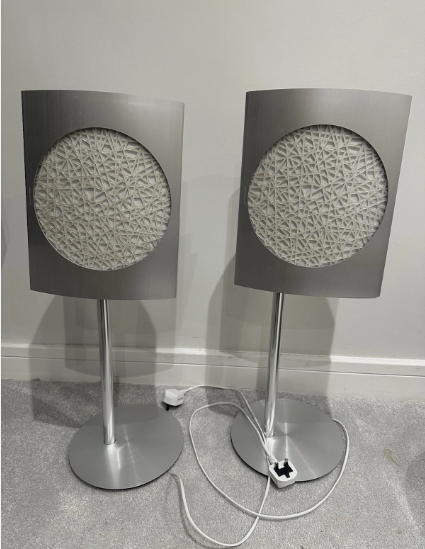 Bang & Olufsen Beolab 17 Silver/Cracked Ice Speakers Only